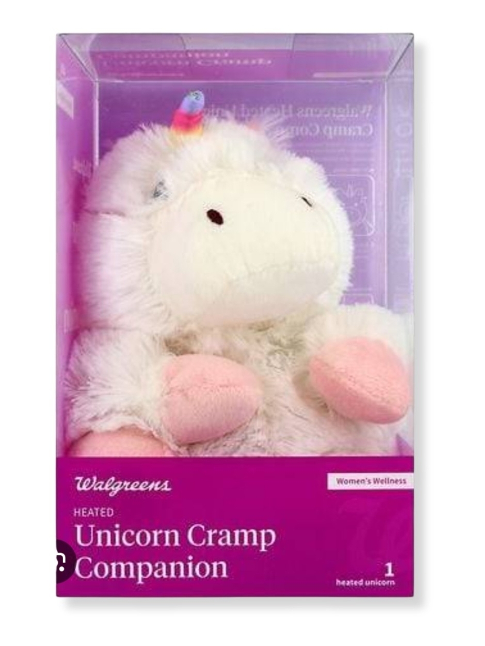 Walgreens Heated Unicorn Plush Cramp Companion